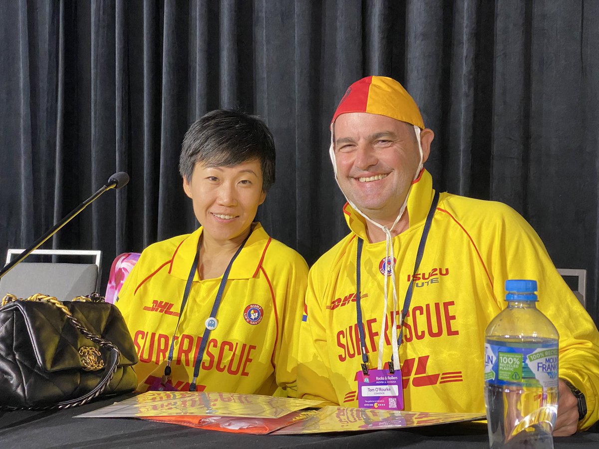 Final session #rocksandrollers2022 My Best Rescue- convenors Tom O’Rourke and Nicole Winter embracing the session <a href="/ANZHPBAinc/">AANZHPBA</a> <a href="/aanzgosa/">AANZGOSA</a>