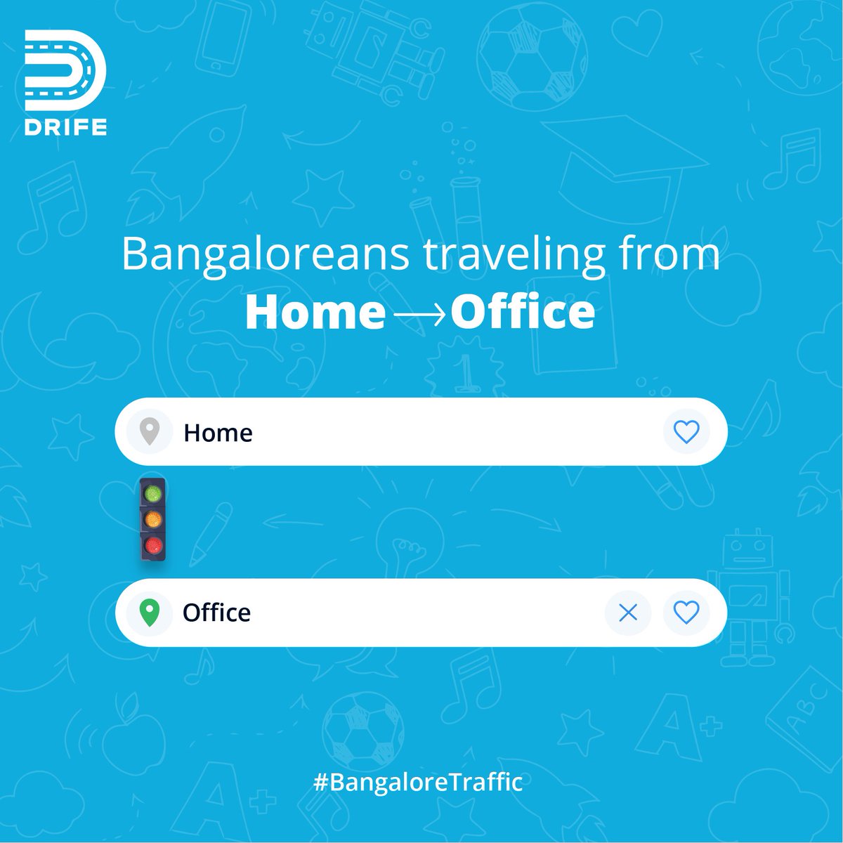 Drife_official's tweet photo. #bangaloretraffic, always seems like a lifetime!
#DRIFE #RideTheChange #RideWithBlue https://t.co/ZeB5Tf6zwS