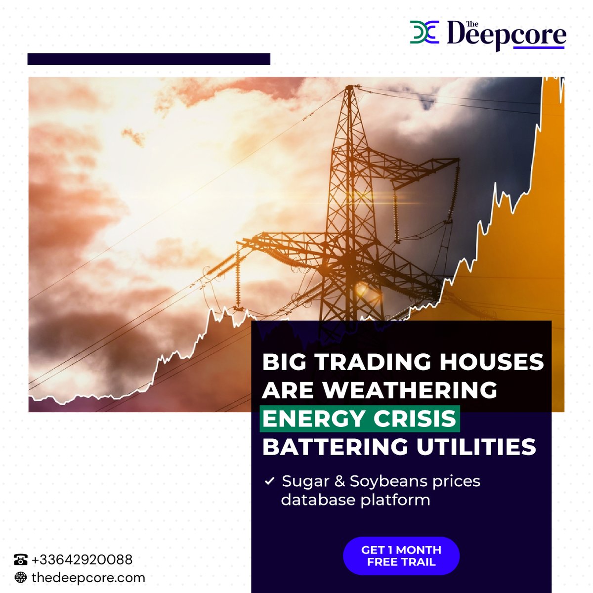 TheDeepcore's tweet image. Big Trading Houses Are Weathering Energy Crisis Battering Utilities

rb.gy/qjsbtw

We can help you with -

✔️Physical #Sugar &amp;amp; #Soybeans brokerage worldwide
✔️Commodities Trading
✔️Big Data Provider

Get 1-month FREE trial!
thedeepcore.com

#thedeepcore