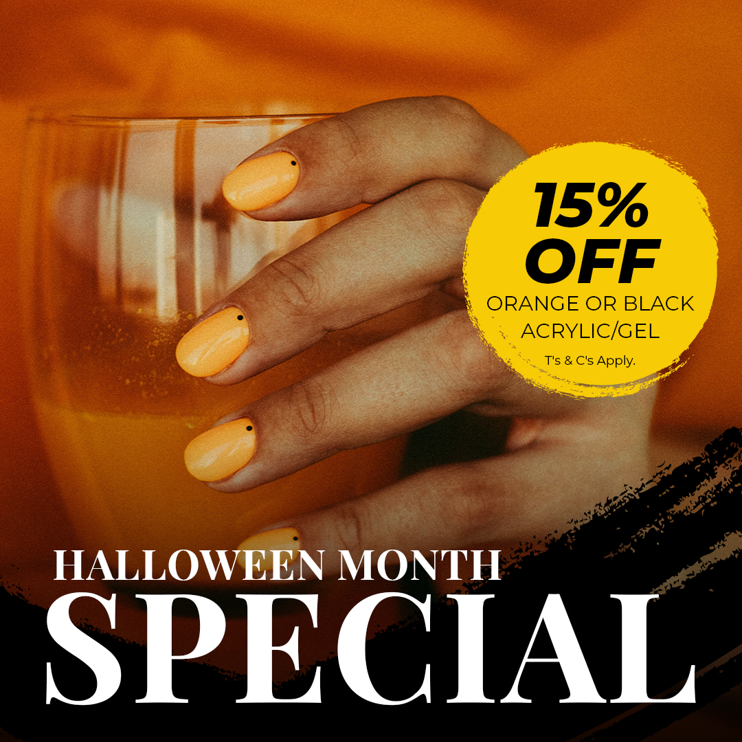 beautystudioza's tweet photo. ✨ SPECIAL PROMOTIONS!!! ✨

Don't miss out on our amazing specials this October:

• Any orange or black nails acrylic or gel - 15% off 
• Paraffin Pedi plus gel hands and Feet - R650

T's &amp; C's Apply

#beautysalon #beauty #salon #nails #skinca https://t.co/wyRSD3AFmB https://t.co/HyENJXAAtE