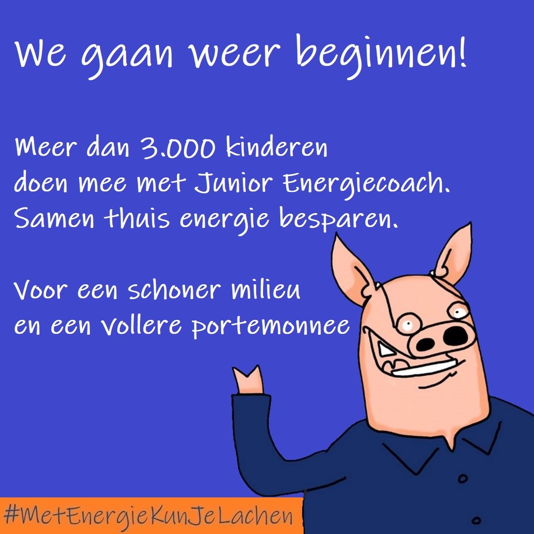 Het is weer zover, en hoe!? Ruim 3000 kinderen doen mee met Junior Energiecoach en gaan samen thuis energie besparen. Met leuke challenges actief aan de slag voor een schoner milieu en vollere portemonnee. We hebben er zin in #superblijmee #energiebesparing #JuniorEnergiecoach