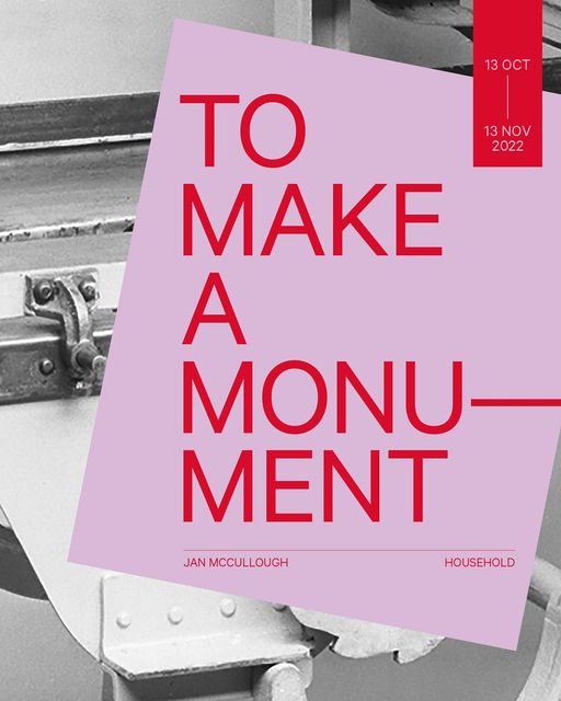 We’re delighted to have collaborated with @householdbelfast and artist Jan McCullough to help facilitate their new project, To Make A Monument, launching on the <a href="/qubelfast/">Queen's University Belfast 🎓</a> campus next week. 
To Make a Monument is part of the Belfast International Arts Festival.