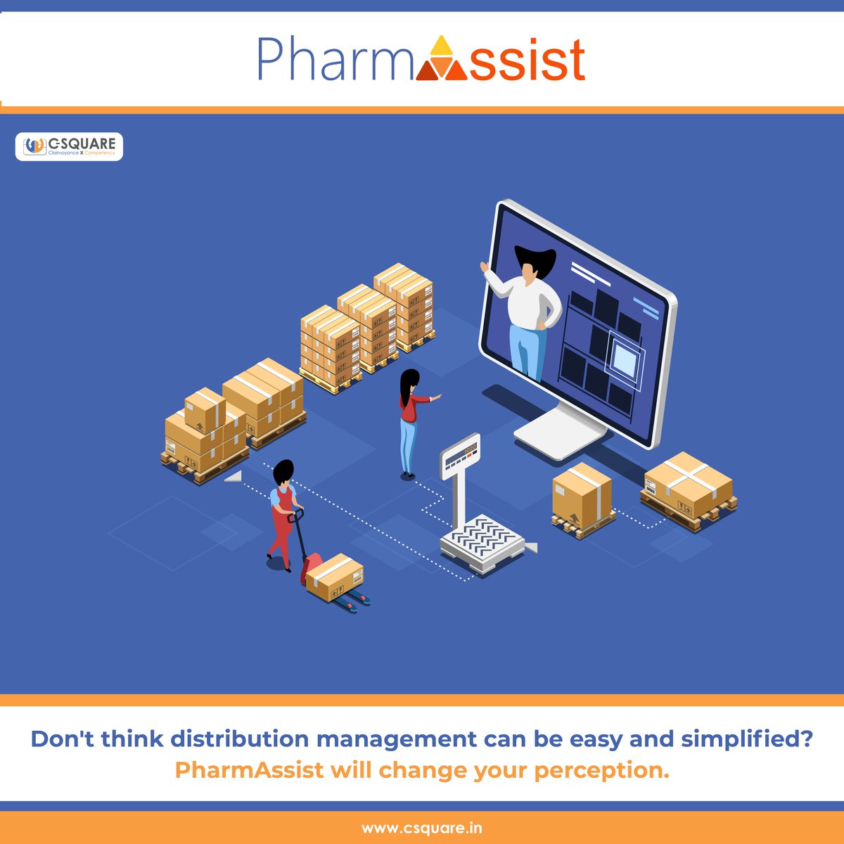 C_SQUARE_INFO's tweet photo. A SOLUTION to all your distribution management issues!
Know More: https://t.co/015oW2GoWN
#Csquare #RelianceRetail
#distributions #distributionmanagement #distributioncenters #pharmaceutical #pharmatech #pharmaceuticalcompanies #automation #management #tech4dev #techindustry https://t.co/yExfcvOQxA