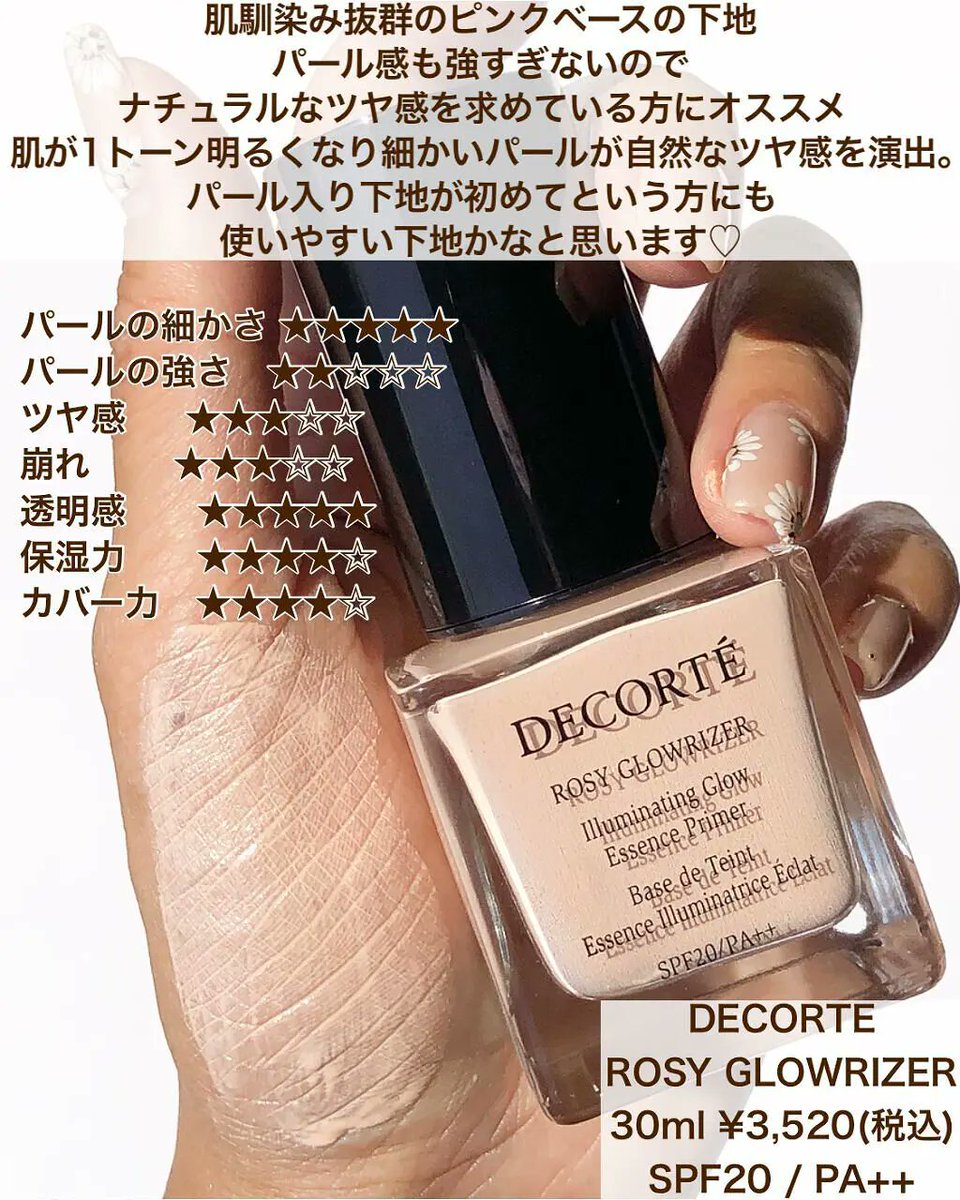 パール入り化粧下地6つを比較✨ツヤを仕込む感じで、下地がパール入り