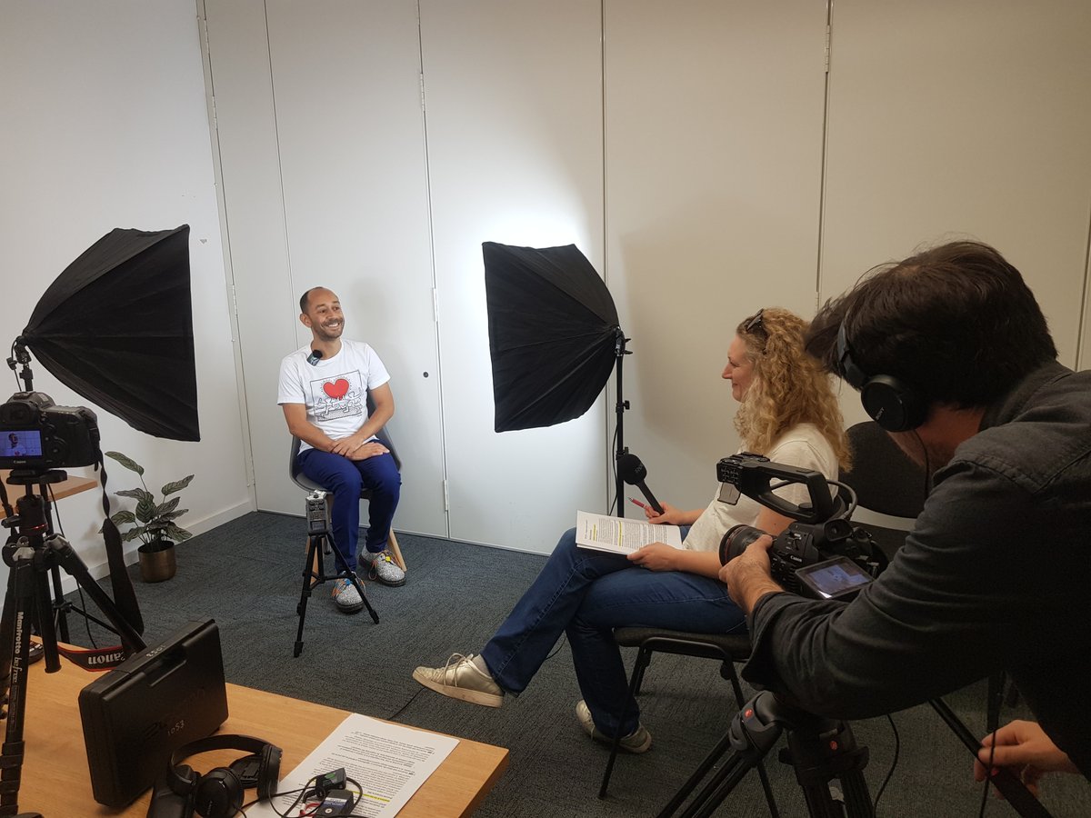 Last week we visited @NAT_AIDS_Trust and interviewed one of our advisory board members @t4rdis to reflect together on the #INTUIT_project findings and potential value of participatory and design-based research in #HIV sector.