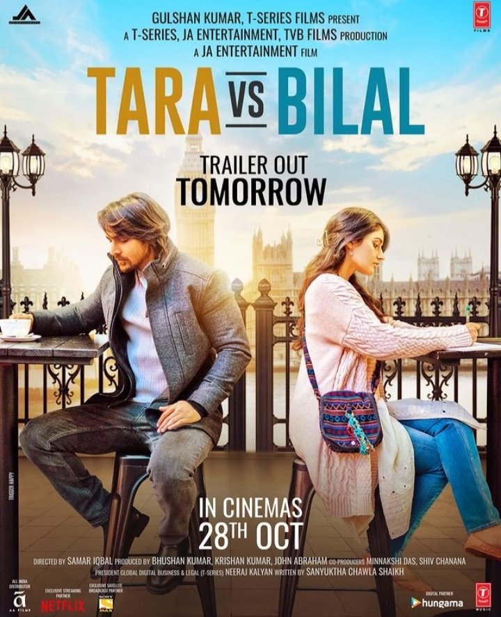 *HARSHVARDHAN RANE & SONIA RATHEE* Realesed New #MoviePoster !  #TaravsBilal Starting #HarshvardhanRane & #SoniaRathee Directed By #SamarIqbal 

Announce #TaraVsBilal Trailer OUT Tomorrow. 

In Theater 🎥 28th Oct 2022...