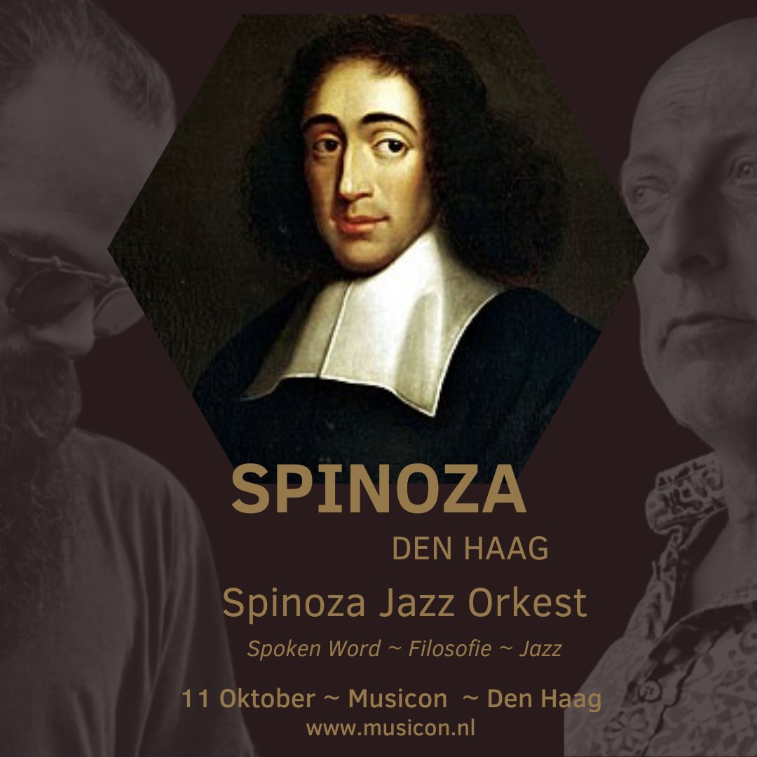 Het Haagse Spinoza Jazz Orkest introduceert een concertavond met Spoken Word en een Lezing-op-Muziek van filosoof Erno Eskens. Een beschouwing over vrije expressie en de vorming van een gemeenschap: 
Dinsdag 11 oktober te zien in Musicon!

musicon.nl/event/spinoza/

#spinoza #jazz