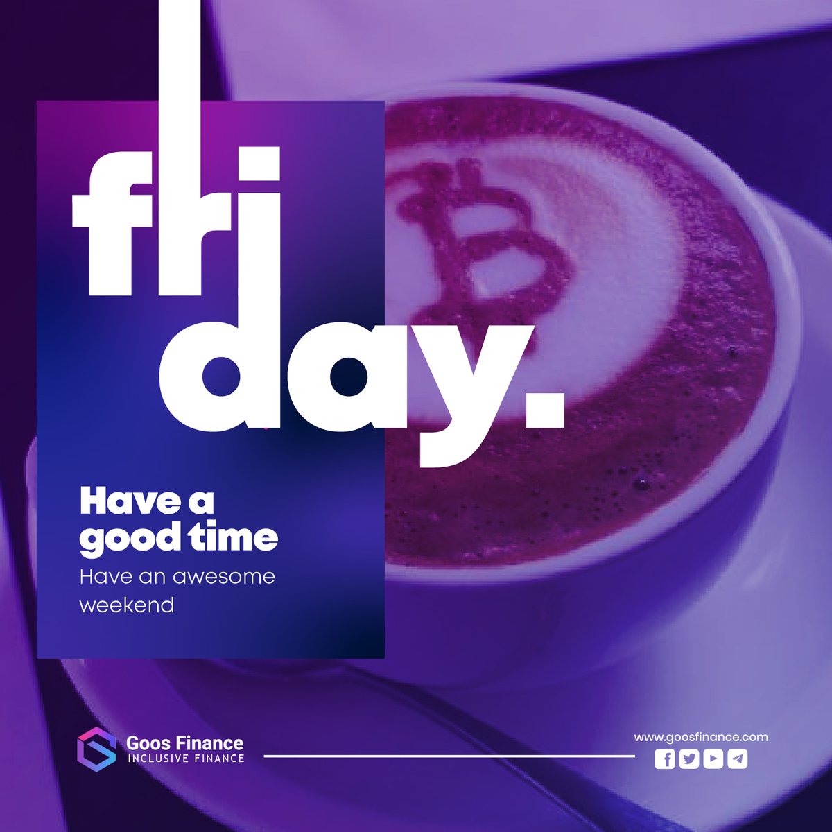 💎Enjoy your weekend, #Goosfam.
We are one step closer to the weekend, freedom, and beer when Friday arrives. It's time to say farewell to the mountains of paperwork and never-ending meetings at work.

Where are you hanging out?

#FridayVibes #Goosfinance..