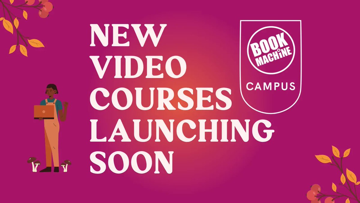 BookMachine's tweet image. 🔔 New CAMPUS courses dropping next Monday! #BookMachineCAMPUS ⁠

Our CAMPUS courses are perfect for ambitious professionals, business owners, freelancers or creatives in publishing.

Sign up here buff.ly/3ChsHlw  or by via the BookMachine app.