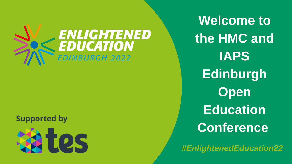 iapsuk's tweet photo. Welcome to the final day of the@iapsuk & @HMC_Org #EnlightenedEducation22 #Conference. We're delighted to welcome delegates, including colleagues from across the #statesector, to the Edinburgh #OpenEducationConference for an inspiring day of collaboration https://t.co/UXCoLLKh3K