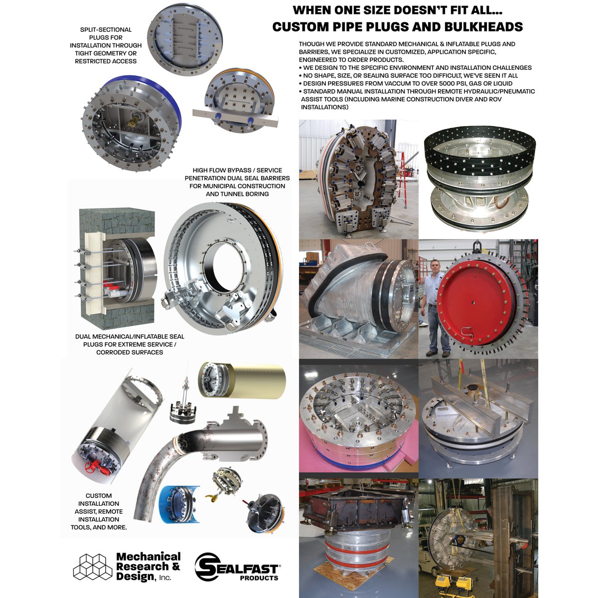 MRDSEALFAST's tweet image. Custom Pipe Plugs and Bulkheads

mechanicalresearch.com

#pipetestplug #pipeplug #mechanicalplug #customplug #pipelineintegrity #leaktest #pipelineconstruction #wastewater #wastewatertreatement #municipalconstruction #sealfastproducts #sealfast #mechanicalresearch