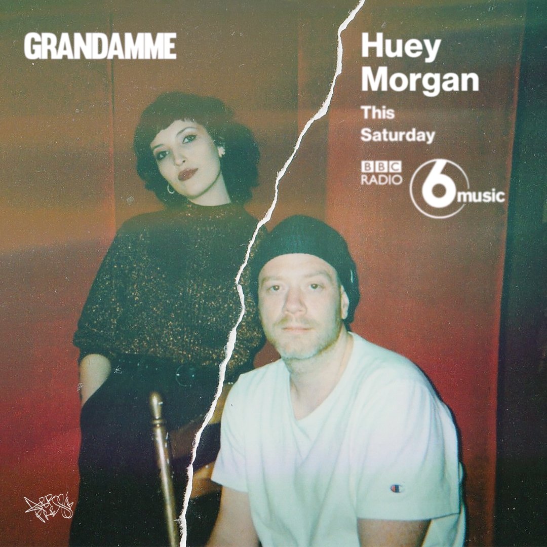 DefPresse's tweet photo. GRANDAMME will be doing a Q and A with that splendid man, @OfficialHuey on his @BBC6Music show this Saturday, 10am.
https://t.co/WEDXdDt3Fc
Thier Debut album, Holy Mountain is out now https://t.co/8Lb1ktjfXG

@GrandammeMusic -  @ClaudiaKaneUK x @BastienKeb
Much love @Tom_Whalley https://t.co/jv4eLp8MCm
