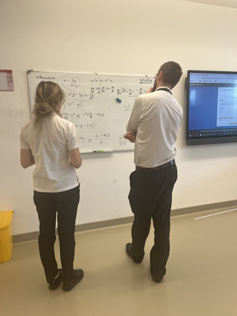 ECDubai_Maths's tweet photo. Thank you to Mr Wells who is always willing to help students in his break time! This was a tricky Pure 4 A-Level question from Christia (Y13) 🤔 #ialmaths #pure4 #mathschat #mathscpd #collaboration #teammaths @Davidpwells1985 https://t.co/JOKDXM5liY