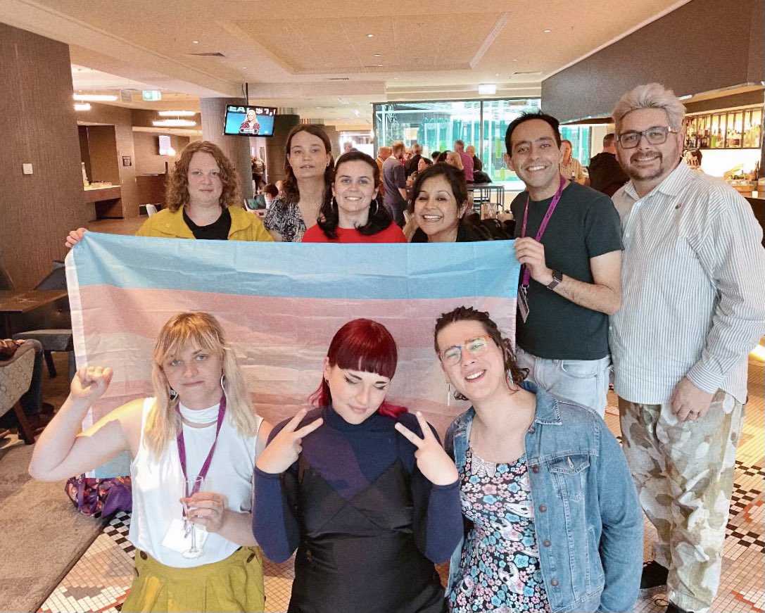 We won. The QUTE Motion passed with no amendments. We have been working towards this moment for years. I am proud of every single <a href="/NTEUnion/">NTEU</a> member who has fought for trans lives. And to <a href="/AlisonBarnes25/">Alison Barnes</a> for seconding our motion. Today we turn a new page in the story of our union.