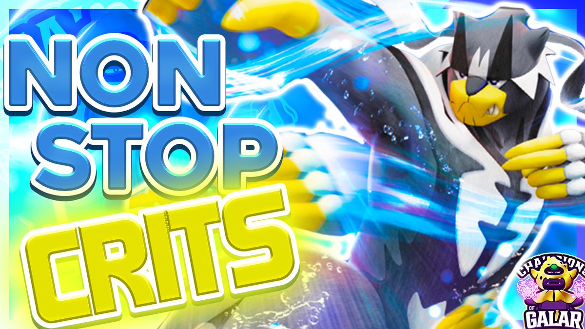 ‼️ CGT Week 7 ‼️

This week in <a href="/ChampionsGalar/">Champions of Galar</a> we take on the magical Walt Disney Landorus and their goated entertaining wizard <a href="/Kurpie17/">kurt</a>! I may not have magic but I do have lots of crits... 💦💦💦

WATCH HERE: youtu.be/TbBgte0h_yI