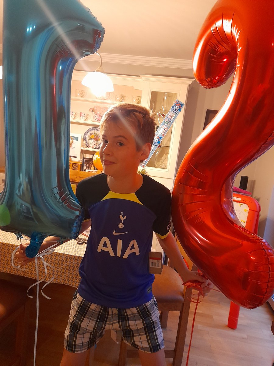 Harry's 12th birthday celebrations begin. New Spurs away jersey, a Rackard League District football final after school and a #IMRO22  nomination, along with his brother, for their show Two Halves on <a href="/RTEjr/">RTÉjr</a> <a href="/IMRORadioAwards/">IMRO Radio Awards</a> <a href="/SpursOfficial/">Tottenham Hotspur</a>