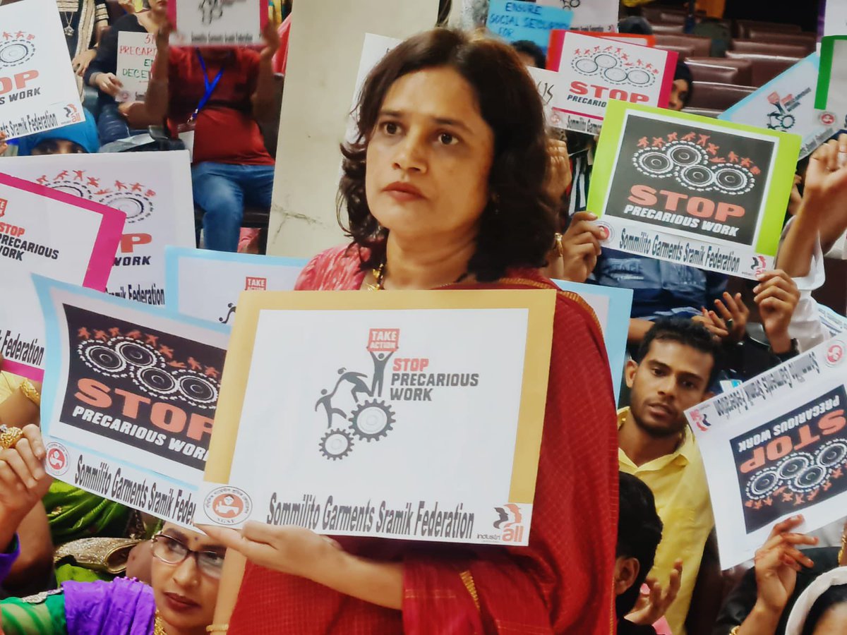 NazmaAkter73's tweet image. On this #WDDW22 we are demanding for informal workers to be formalised, their appointment letter &amp;amp; id card must be provided &amp;amp; social security needs to be ensured. 
#stopprecariouswork @IndustriALL_GU