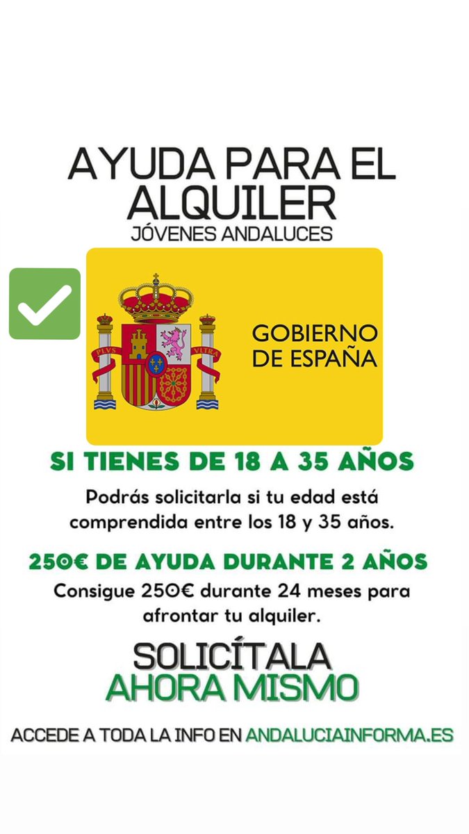 JSAndalucia's tweet photo. ❌Que no te ENGAÑEN❌
➡️Moreno Bonilla lleva meses paralizando el Bono de Alquiler Joven🤬
💪Desde JSA y @psoedeandalucia llevamos meses luchando para q lxs jóvenes podamos disfrutar de esta ayuda como en el resto de España
✅El Bono de Alquiler Joven es y será gracias al @PSOE https://t.co/YHP18KOzoV