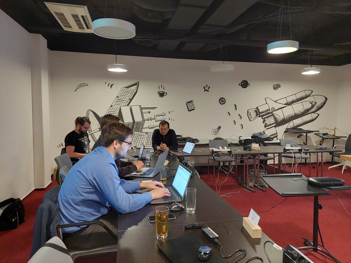 JHINST_Prague's tweet photo. 🚀 Mission #Slavia closer to space!
We attended a kick-off meeting of phase B1 in @SAB_Aerospace in Brno yesterday. We continue to work on space mass #spectometr HANKA.
#czechacademyofsciences #esa #esascience https://t.co/qu1v4Q7aKf