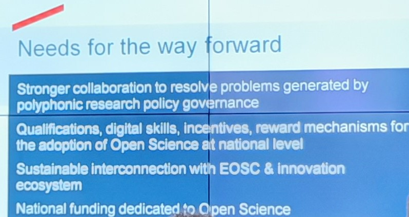 KLenaki's tweet photo. Research, higher education & digital networks stakeholders as fundamental actors, at all levels, for a national approach on Open Science & EOSC. Time for #NationalSynergies #HellenicOpenScienceInitiative
Slide by Prof. Yannis Ioannidis at #EOSCTripartite in #Greece https://t.co/5pkF9Qdc8y