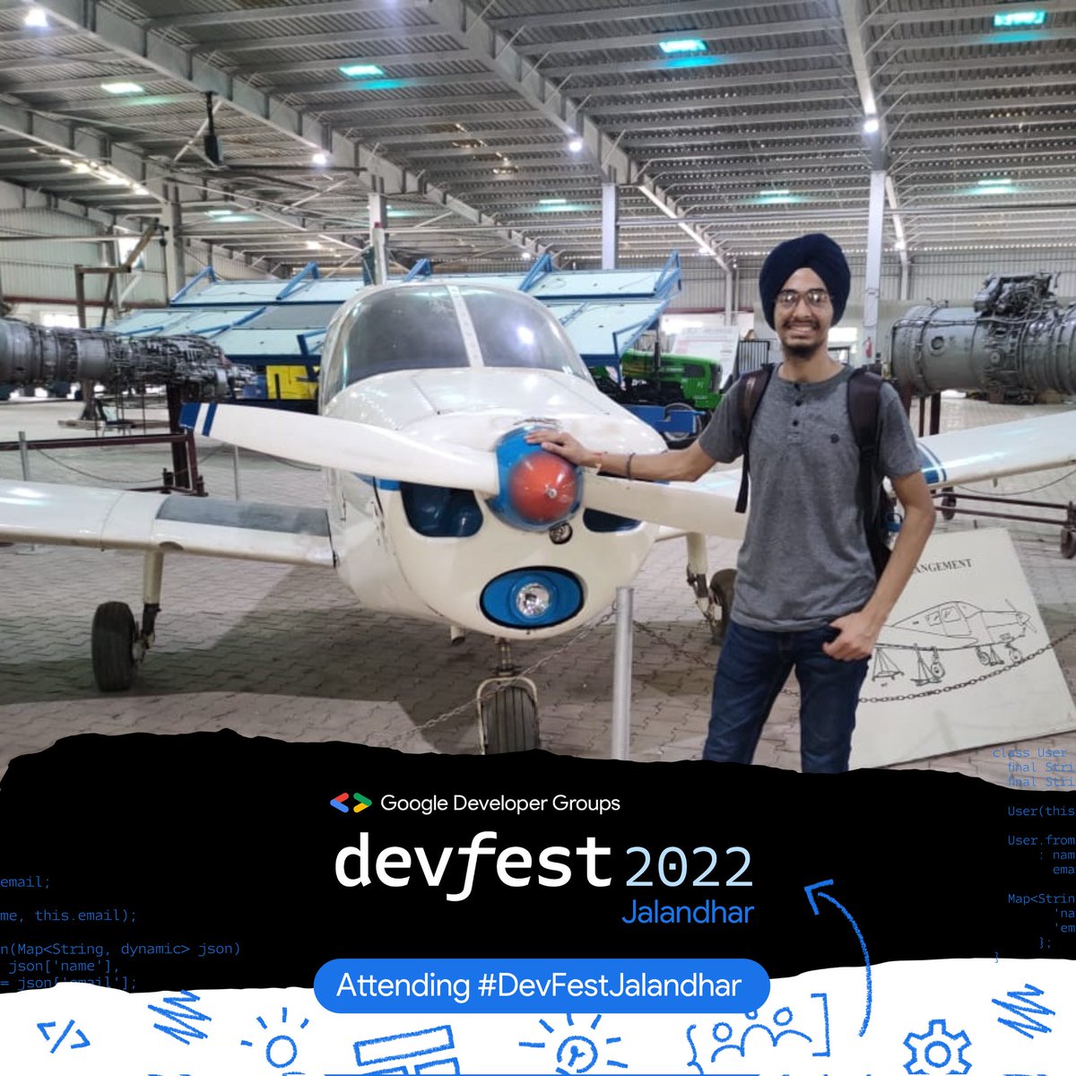 I am attending DevFest Jalandhar 2022🥳🥳
#DevFestJalandhar #DevFestJalandharBadge