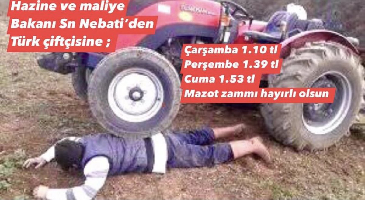 UHAKTR's tweet photo. Ekim zamanı gelen zamlar zirai faaliyeti baltalıyor. 
Mazota 3 günde % 22 zam geldi ! https://t.co/Kgy3ibIb06