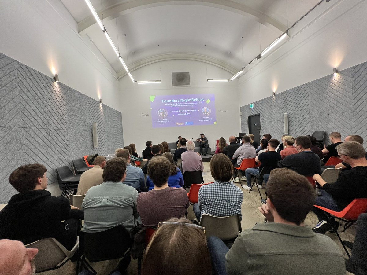 Great buzz last night <a href="/ormeaubaths/">ormeaubaths</a> #FoundersNight with <a href="/ij_browne/">Ian Browne</a> and @donal_cahalane talking all things startup.

All hub turnout with pals from <a href="/portershed/">PorterShed</a> <a href="/RDIhubIreland/">RDI Hub</a> <a href="/republicofwork/">Republic of Work | Coworking & Innovation Space</a> @LudgateIreland <a href="/dogpatchlabs/">Dogpatch Labs</a> - community in action, love it!