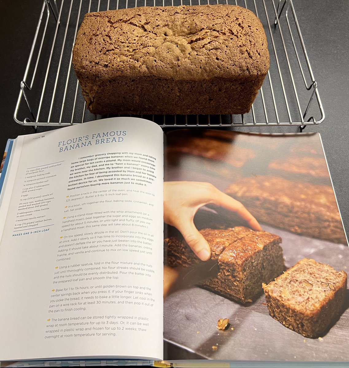 HillstoneLodge's tweet photo. When your lovely guests bring you a book from Boston, it would be rude not to put it to the test 😂 Thank you Eric and Connor!
Ps - we agree with Joanne!
.
#bostonbakery @flourbakerycafe #cookbook #bananabread #lovelyrecipes #baking #guests #isleofskye #scotland #scotlandtravel https://t.co/Sj7LR6K48A