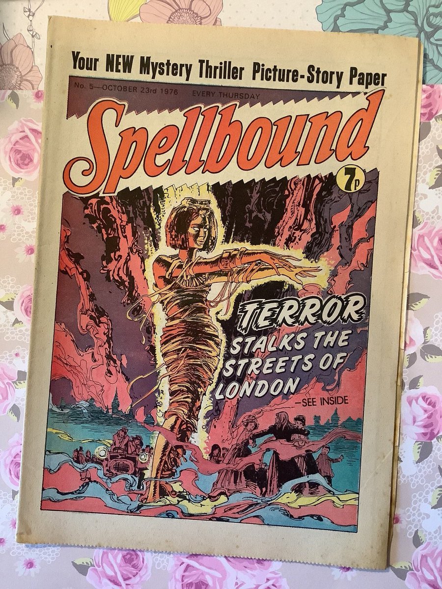 A WONDERFUL & Unusual #October #BirthdayGift in my #etsyshop:
 RARE #Vintage From #23rdOctober #1976  'Spellbound' Issue No 5 Girl's Comic Strip #MysteryStories #CollectableComic #FunGift #NostalgicGift etsy.me/3RHz4TI #SpellboundComic #RetroGift #KitschGift #ShopSmall