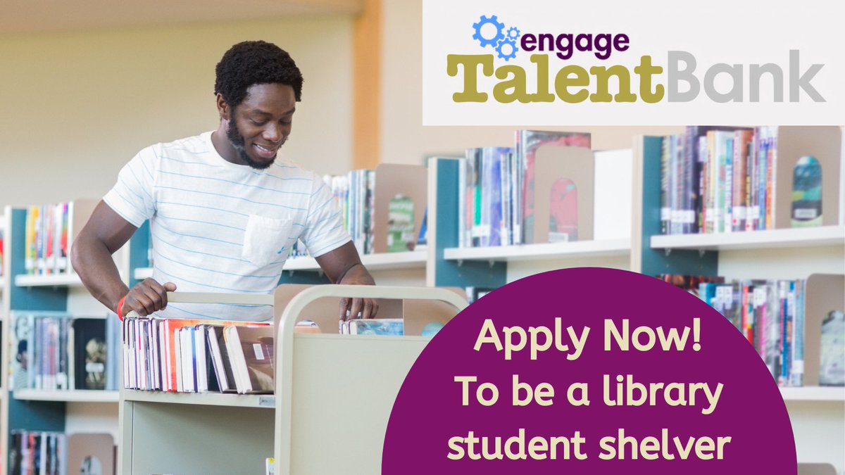 UniWestLib's tweet photo. Looking for a job at the University?
We are looking for 6x Library student shelvers (2 at each site) during term time.
Applications are through Talent Bank and close on Sunday 16th October.
visit >>https://t.co/JcImzyVZA1
#UOWCareers #talentbank #engage #parttimejob #unijob https://t.co/KmHO7NmFDe