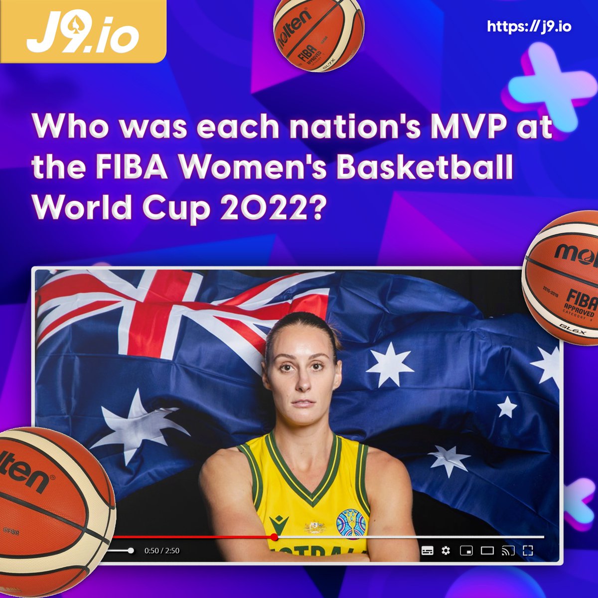 j9io_official's tweet photo. Who is your country's MVP at the FIBA Women's Basketball World Cup 2022? 🏀 

📲 Read more at https://t.co/e5t35BiXeW

#J9io #J9BC #FIBA #WinForAll #WorldCup https://t.co/hJSD90Y6ko