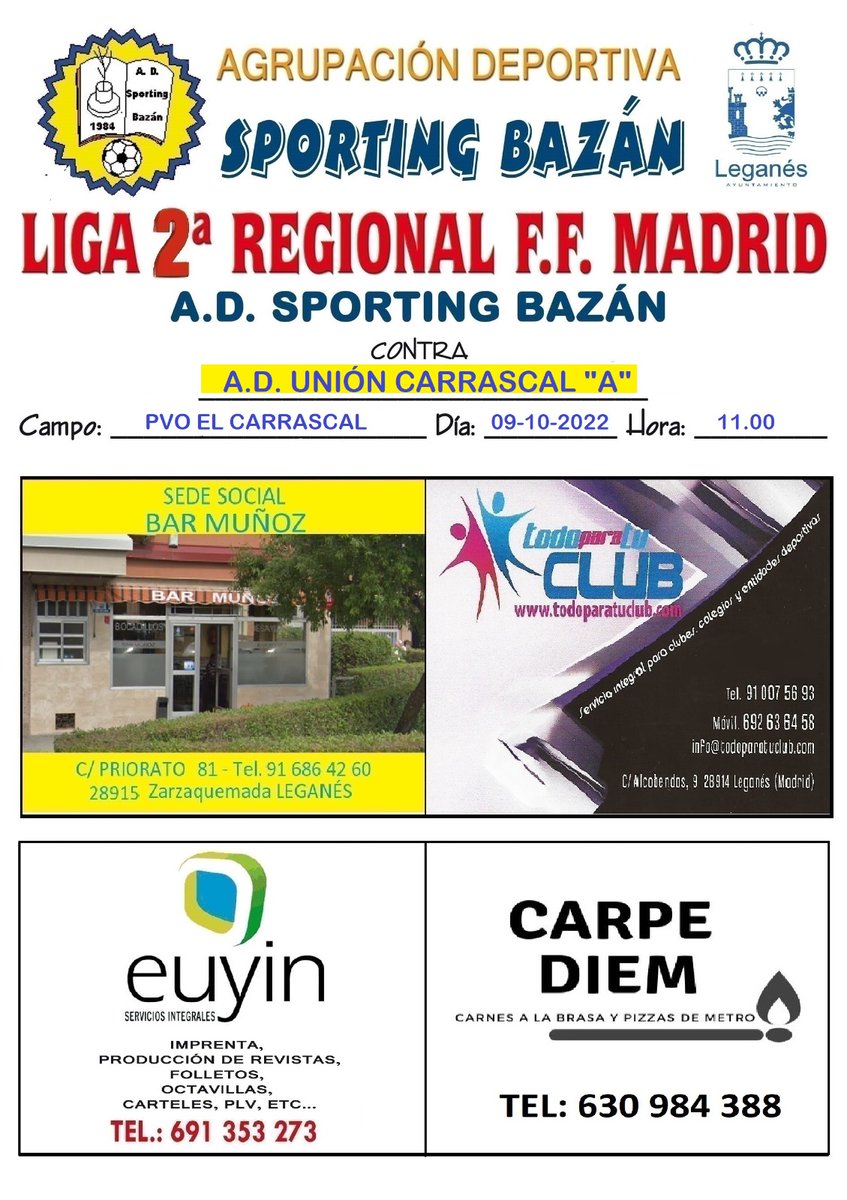 A.D. Sporting Bazán tweet media