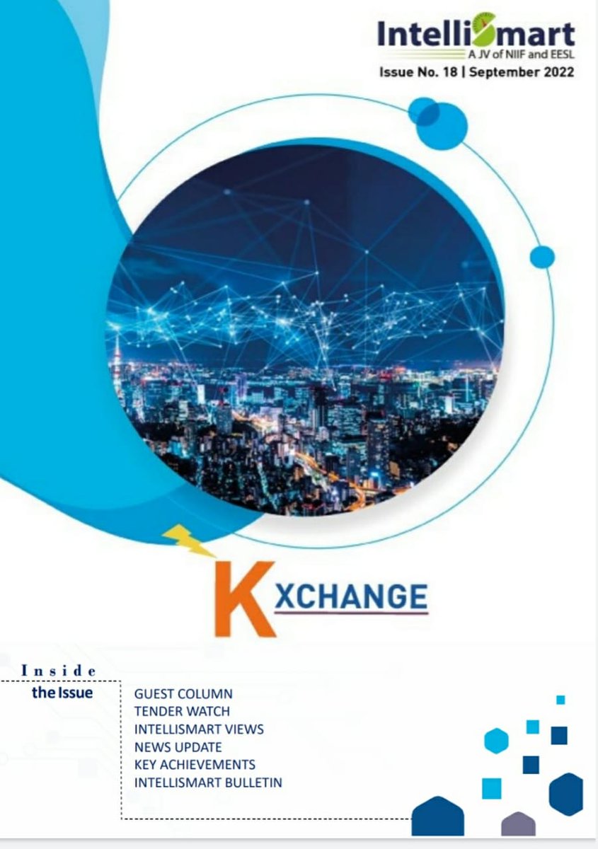 Intelli_Smart's tweet photo. The only Smart Metering Newsletter - #KXchange’s September edition is out!

This month, Mr. Deepak Pandey shares an article on the Distribution Reform Paradigms, current #smartmetering tenders, latest news update, #IntelliSmart bulletin and more.

Read- https://t.co/9XlvRDSuG1 https://t.co/dMzbPV3rd7