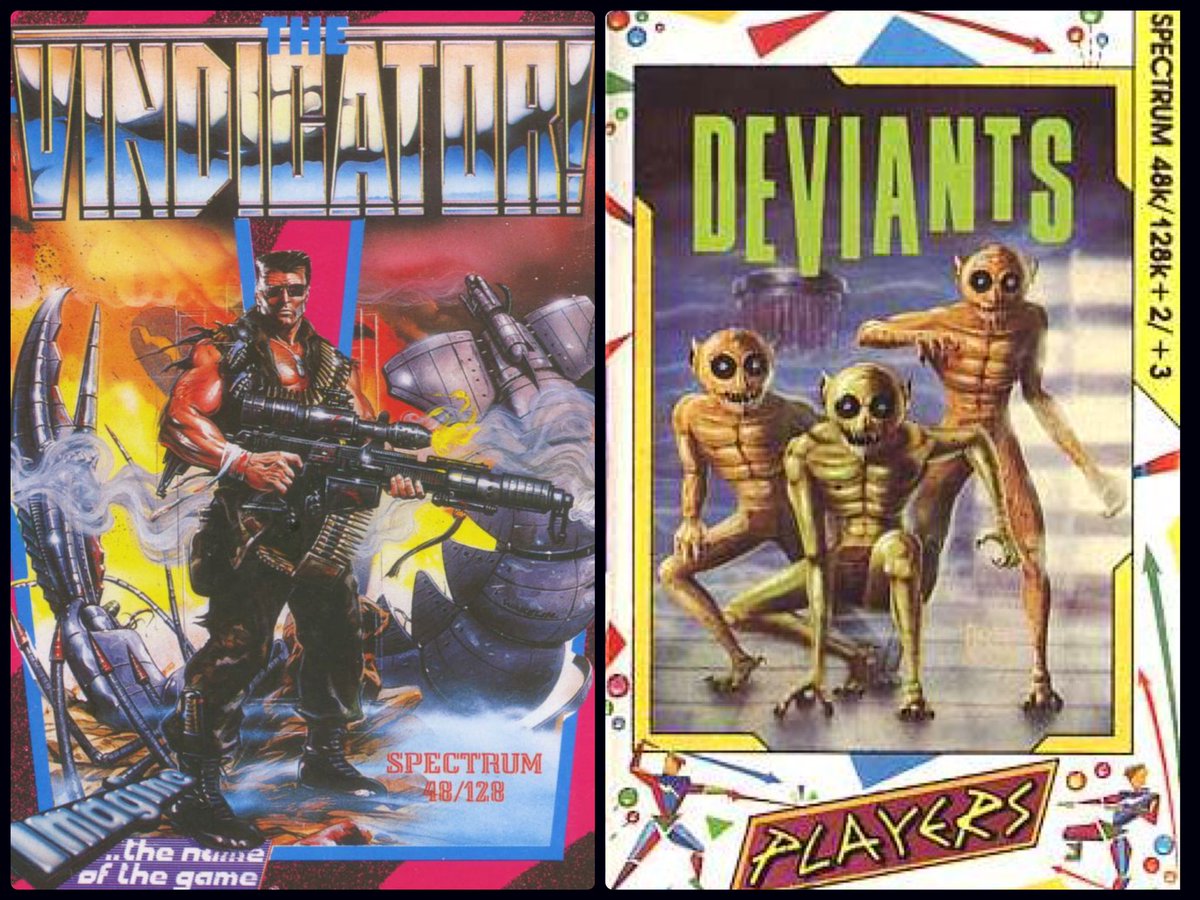 amesmonde's tweet image. Really liked #TheVindicator art; but #Deviants was possibly the better game… #zxspectrum #scifi