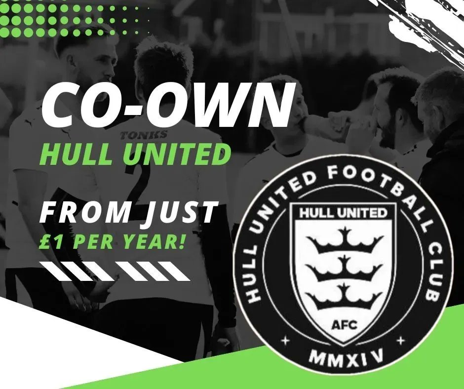HullunitedAfc's tweet photo. Your Club, Your Voice - Become a Hull United AFC owner today.
#clubowner #hullunited #thecitizens
https://t.co/p5ZBh0jTPV https://t.co/hEyAKFOzvo