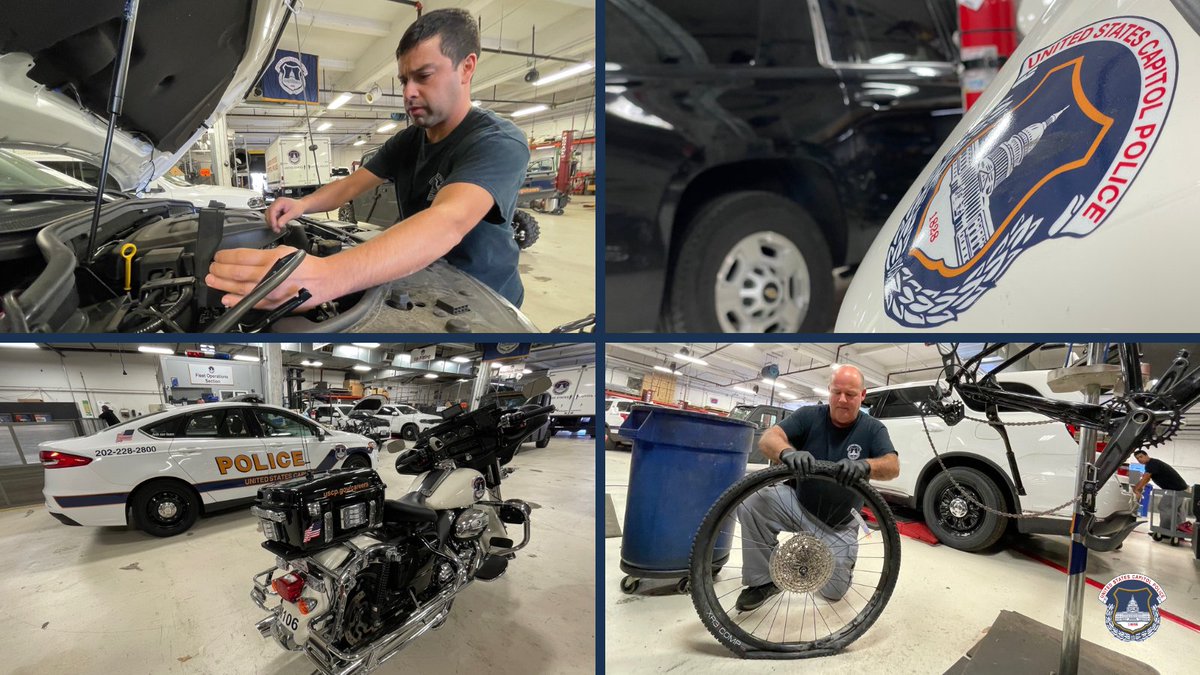 Our vehicle maintenance team keeps us moving. 🔧🚔 These experienced technicians are some of the many civilians who support the Department's critical mission.
