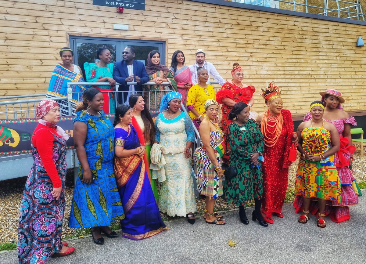 barnet_ptexp's tweet photo. Took a little time out today to watch the fashion show for #BlackHistoryMonth at Barnet. Well done to everyone who took part - we really enjoyed seeing the beautiful outfits, which looked glorious in the sunshine! 🥳 https://t.co/KrNH9hNSrw