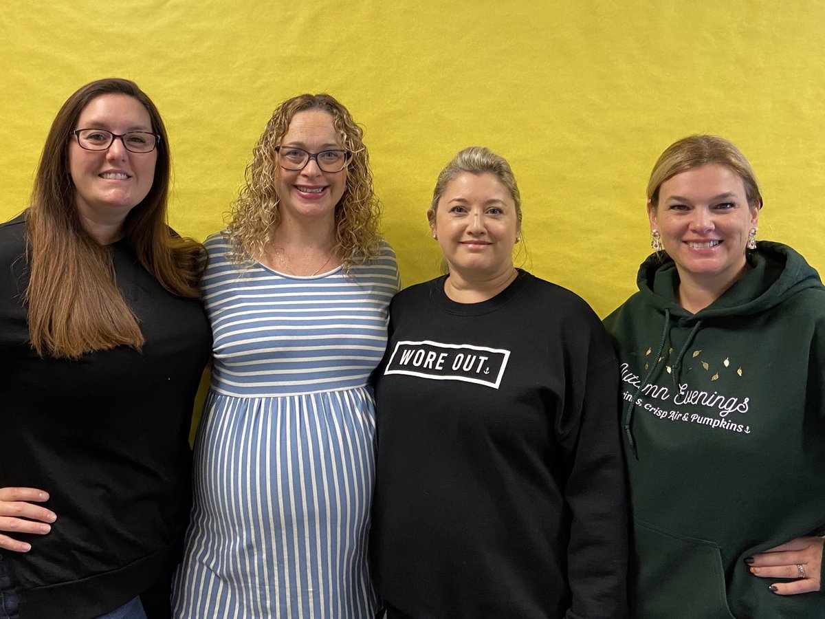 Wishing a fond farewell (temporarily) to our sweet <a href="/MmeCPenney/">Mme Penney (she/her)</a> as she takes her maternity leave to prepare for her new role as Mama! We cannot wait for your visits back to @ElizabethParkEl with Baby Penney!