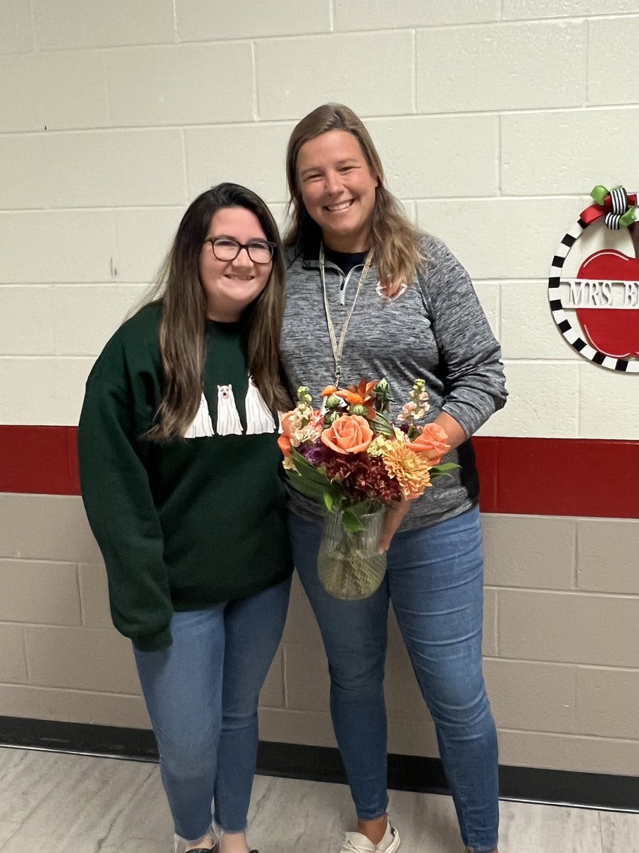 TEACHER. OF. THE. YEAR!!!!!! Couldn’t think of someone more deserving of the title. She goes above and beyond for her students and her co-workers. So lucky to be her partner in teaching 💖 <a href="/kate_bruner12/">Kate Bruner</a> <a href="/Hasty_Huskies/">Hasty Fine Arts Acad</a>
