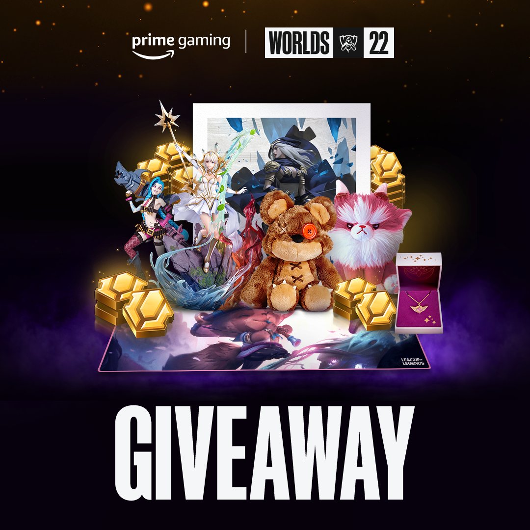 Prime Gaming and Riot announce Worlds 2022 RP giveaways - Esports