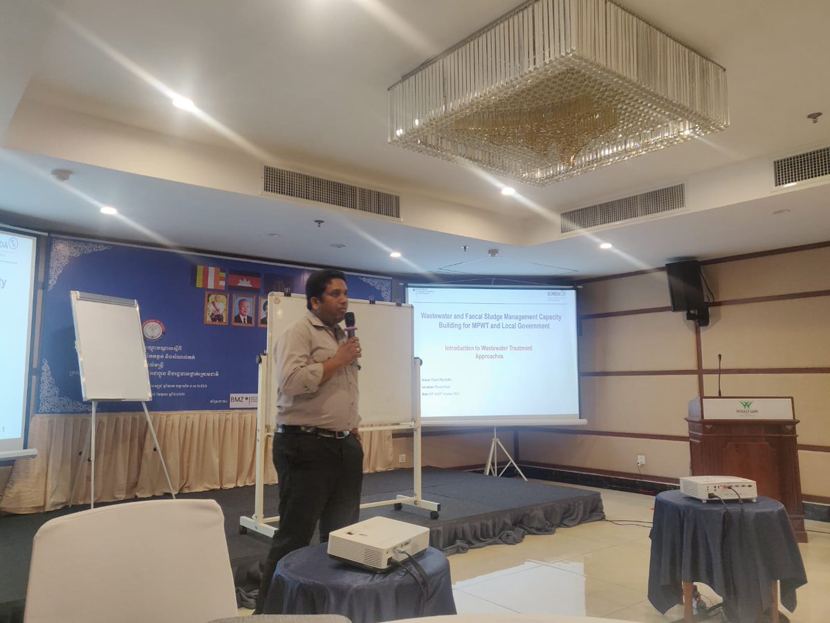 AsiaBorda's tweet image. @SGarakahalli @Gayathri_Lalu of @BORDA_Bremen (South Asia) supported BORDA-SEA on two days Capacity Building programme on Wastewater and Faecal Sludge Management for Decision makers, Officials and Engineers of Ministry of Public Works and Transport - MPWT , Phnom Penh, Cambodia.