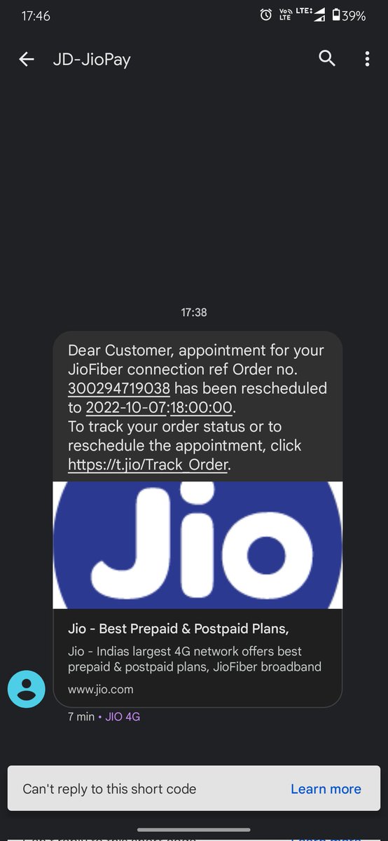 Rohitsuma1997's tweet photo. i had booked for #JioFiber and #jio people are doing installation reschedule since 2 days only today they have rescheduled people at least 2 times If they do not have to be installed, then why do they keep calling for Jio fiber?
#JioFiber #jionetwork #jioservice https://t.co/pL1oHuxNWE