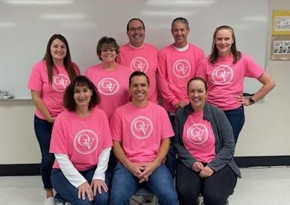 MATH + PINK = QV PINK OUT
We had 100% representation in QV’s “Pink Out” for Homecoming today in the Quaker Valley HS Math Department!  Let’s Go Quakers!  #WeAreQV