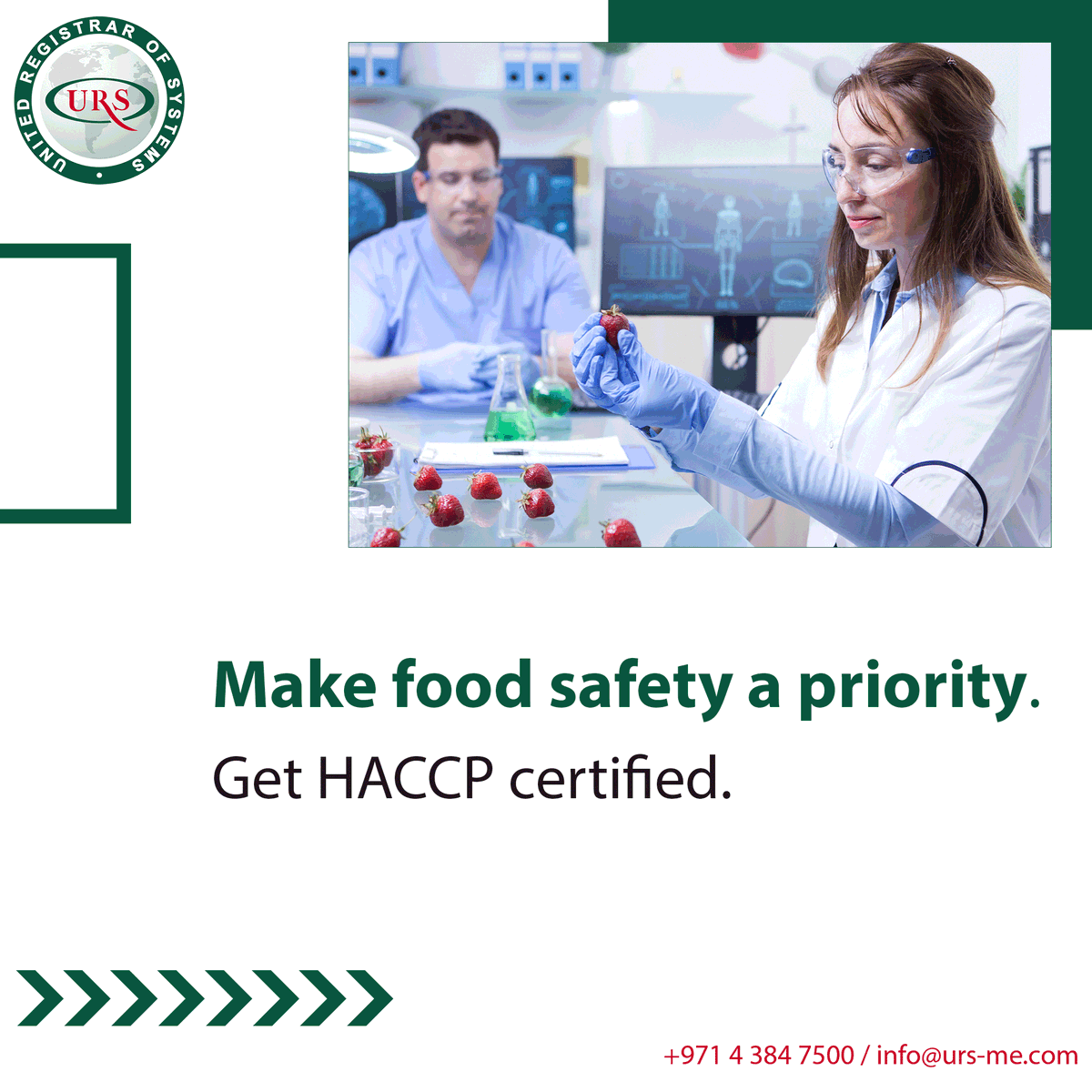 ursmiddleeast's tweet photo. As a food production, delivery or service company, you know the importance of making food safety a priority. 
Call us today at +971 4 384 7500 to learn more about how we can help you get certified in a way that serves your customers better!

#HACCPcertification #HACCP https://t.co/pkOgcdwK8a