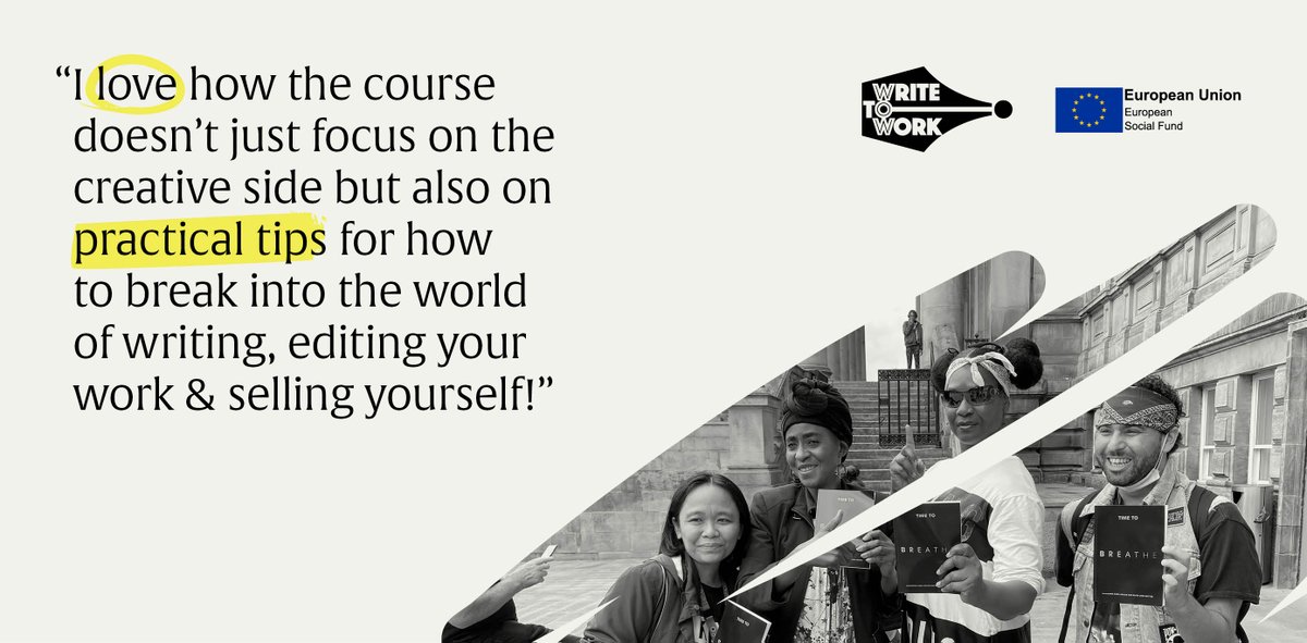 📣We’ve got news!   

Due to popular demand, we’re running another #WritetoWork course this year! Applications are now OPEN! This is the place to start your writing career. (And it’s all free!)

Find out more and how to APPLY 👉 ow.ly/YpZN50L42NW

Deadline: 28th Oct, Midday