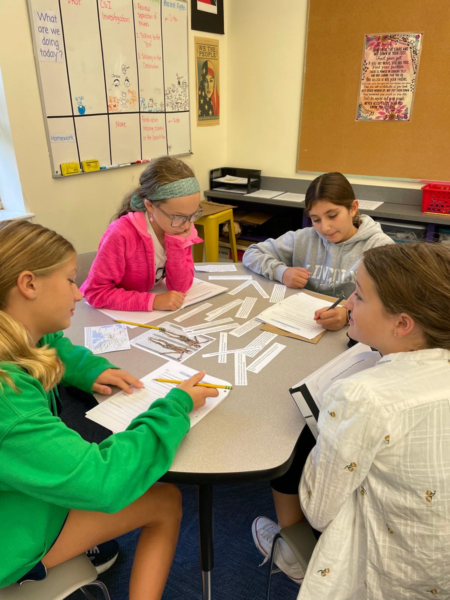 This week in history class, the sixth graders built their critical thinking skills by working collaboratively to solve their first "history mystery" of the year! Bold minds in action.

#ThinkBold #ThinkLincoln #BoldMinds