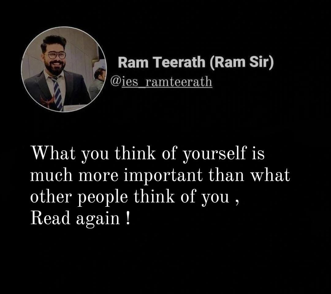 IESramteerath's tweet photo. Think twice before saying any negative statement for yourself !!
.
.
.
#Positivethought #fridaytweet #dailytweet #motivationquote #importanceofwords #IESRam #iit_delhi https://t.co/6H2QUtsrf8