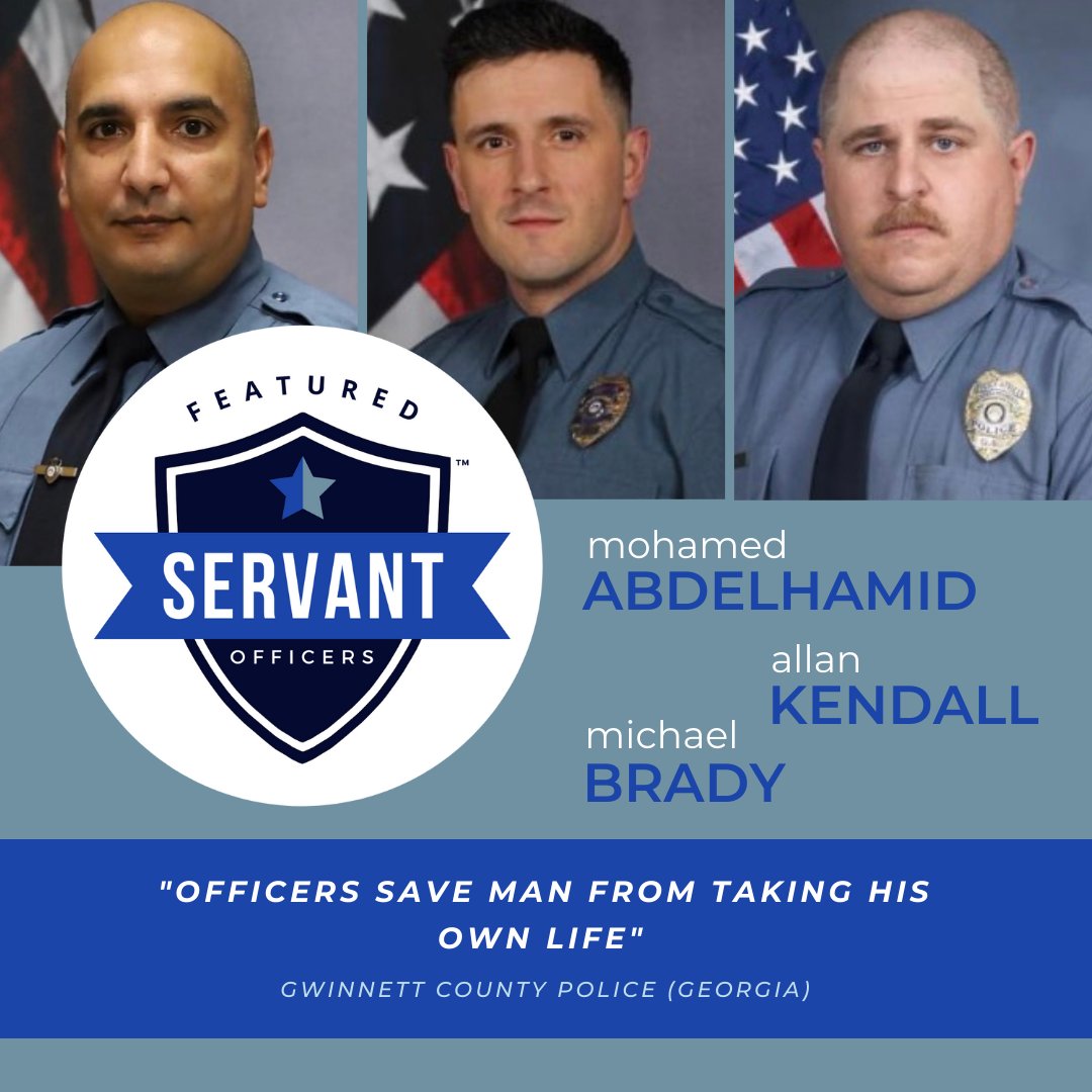 lhlnetwork's tweet photo. Our featured Servant Officers this week are: Mohamed Abdelhamid, Allan Kendall, and Michael Brady from Gwinnett County Police, GA.

Go to https://t.co/cvetp0Xtlw to read the full story!

#ServantOfficers. #CopsAreGood. #Police. #LawEnforcement. #ShareTheGood. #CopsStories. https://t.co/REdg3vf05I