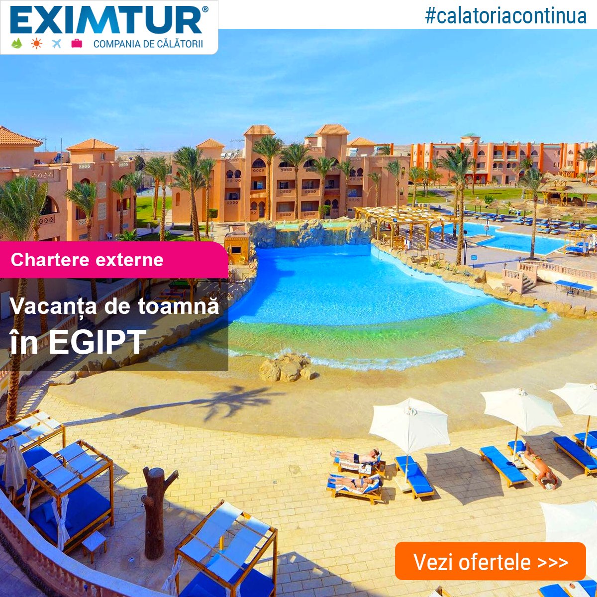Eximtur's tweet photo. #calatoriacontinua - 10 #hoteluri din🌴#EGIPT pentru #vacanta de toamna. #RezervaAcum >>> 👙#Plaja, #soare, #distractie in 🌴Egipt. Vacante cu ✈zbor #charter. Poti plati si in rate!- https://t.co/WvOGqMAY9O https://t.co/ArNxJghNEt