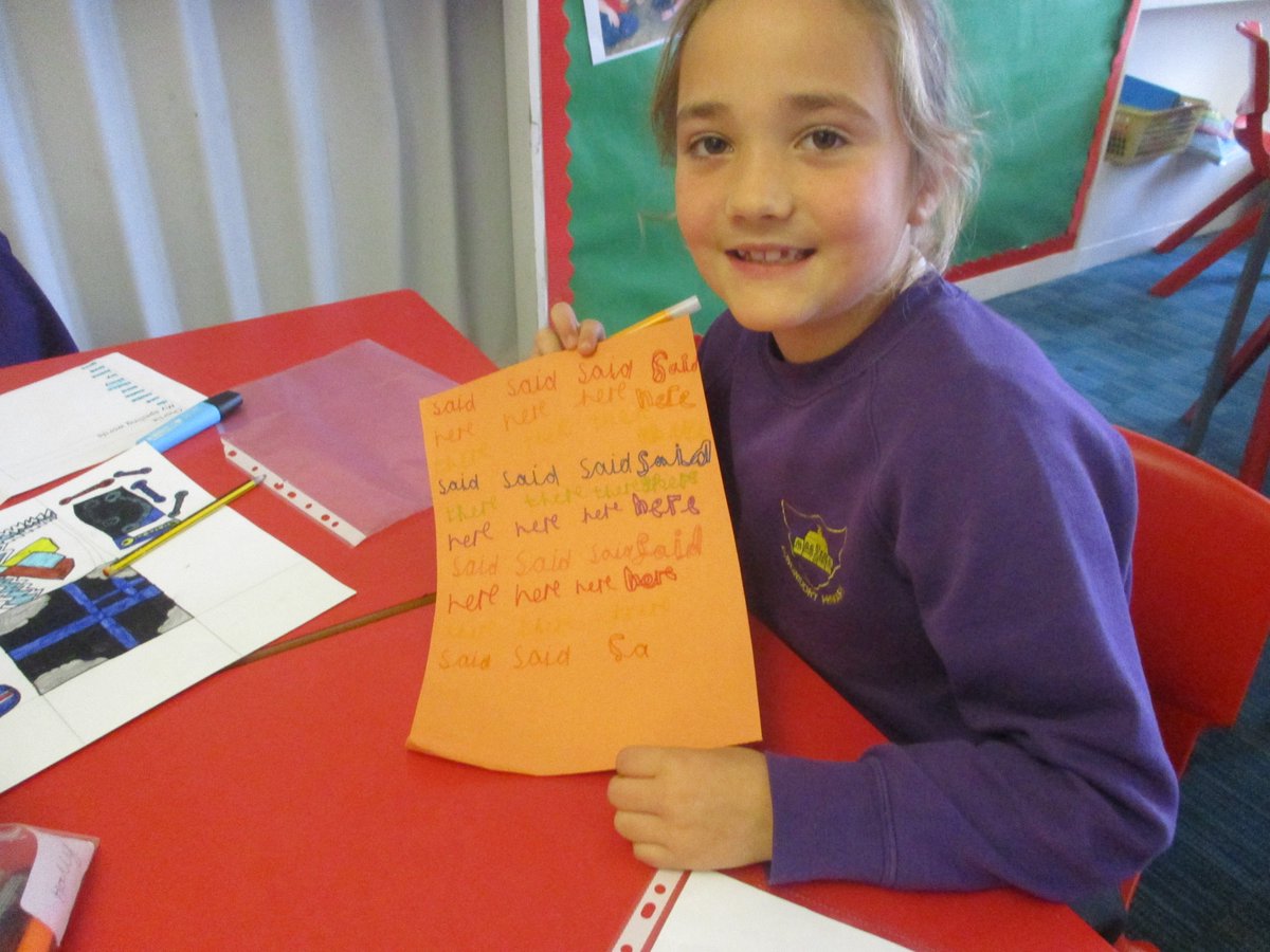 longniddryps's tweet photo. Playing games & making posters are helping learners in P2/3 to learn & practise spellings of 'tricky' (common) words. #spellingfun #spellingmatters #successfullearners #activelearning https://t.co/L4GSywBGA1